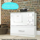 Caixa Para Lenha Com Gaveta Cln2 - Branco