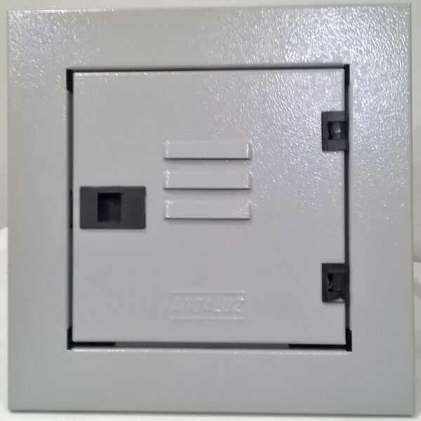 Caixa Para Telefone Embutir Cinza  200x200x135 Andaluz