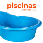 Caixa Piscina Feijão 50 Litros Azul Afort