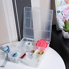 Caixa Organizadora Plástico 1,47L Incolor com Tampa 4,50x16,70x19,50cm Organizadores São Bernardo