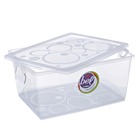 Caixa Organizadora Plástico 4L Incolor com Tampa 12,57x26,90x19,10cm Bel Ordene