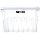 Caixa Organizadora Plástico 78L Incolor com Tampa 40,10x45,30x63,50cm Organização Plasútil