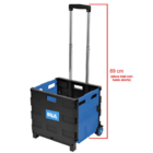 Caixa Plástica Dobrável 360x330x380mm 20kg Com Rodas Kala