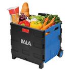 Caixa Plástica Dobrável 360x330x380mm 20kg Com Rodas Kala