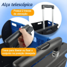 Caixa Plástica Dobrável 360x330x380mm 20kg Com Rodas Kala