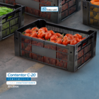 Caixa Plástica Empilhavel Hortifruti Organizadora Vazado Eldo