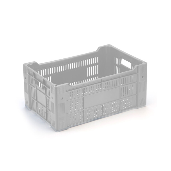 Caixa Plástica Empilhavel Hortifruti Organizadora Vazado Eldo