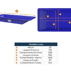 Caixa Plástica Multiuso 25x118x220cm 500 Litros