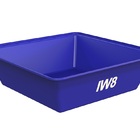 Caixa Plástica Multiuso 33x107x107cm 250 Litros