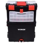 Caixa Plástica Para Ferramentas 24,5'' Com Rodas Worker
