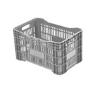 Caixa Plástica Vazada Tipo Hortifruti - Cinza