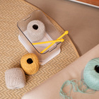 Caixa Organizadora de Plástico Transparente Retangular com Tampa 5,5L 24x8x35cm Oikos