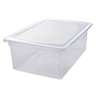 Caixa Organizadora Plástico Transparente Max 20L 18,1x32,8x47,2cm Sanremo