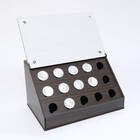 Caixa Porta Cápsulas Nesp Café Tampa E Grade 31x20x18 Tabaco