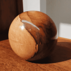 Caixa Porta Joia Bola Marchetaria Pa 9cm