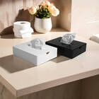 Caixa Porta Lenços Descartáveis Em Acrílico Premium Branco Br