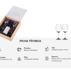 Caixa Porta Rolhas Em Madeira Com Tampa Acrílico E 2 Taças