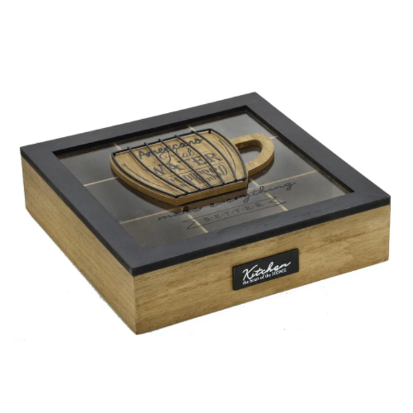 Caixa Porta Sachê De Chá Em Mdf - Espressione - Mabruk