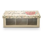 Caixa Porta Sachês Em Aço 3 Divisões Hora Do Chá - Wp Connect