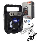 Caixa Portátil De Som Led Rádio Wireless Bluetooth Ms-1620bt