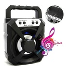 Caixa Portátil De Som Led Rádio Wireless Bluetooth Ms-1620bt