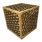 Caixa Presente Em Mdf Trabalhada Trevo Cru 13x13cm - Decorss
