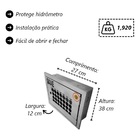 Caixa Proteção Com Porta Aberta Saae 38x27x12cm