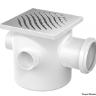 Caixa Sif Tigre Pt Grelha Prata Quad-grelha Inox 100x100x50