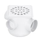 Caixa Sifonada 100x100x50 Quadrada Branca - Unico