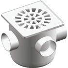 Caixa Sifonada 100x100x50 Quadrada Branca - Unico