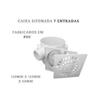 Caixa Sifonada 150x150x50 Quadrada Branca - Unico