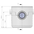 Caixa Sifonada 250x250x75/100 Redonda Com Tampa E Cesto Herc