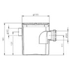 Caixa Sifonada Herc Grelha Redonda 150x150x50mm