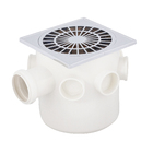 Caixa Sifonada Quadrada com Grelha 150x50mm PVC Cromada Plastilit