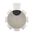 Caixa Sifonada Quadrada com Grelha 150x50mm PVC Cromada Plastilit