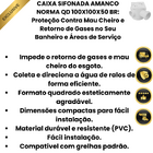 Caixa Sifonada Quadrada 3 Entradas Amanco 10x10x5cm