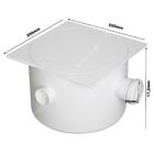 Caixa Sifonada Quadrada Com 3 Entradas Branca 250x172x50mm -