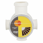 Caixa Sifonada Redonda com Ralo Cromado 100x50mm PVC Equation