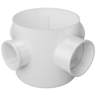 Caixa Sifonada Redonda Branca 100x100x50mm Krona - Unico