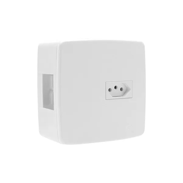 Caixa Sobrepor Ar Condicionado Disjuntor Tomada 20a Frontal