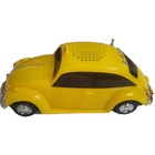 Caixa Som Portatil Fusca Taxi Bluetooth Fm Amarelo Ws1939bt