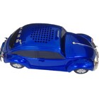 Caixa Som Portatil Fusca Taxi Bluetooth Fm Azul Ws1939bt
