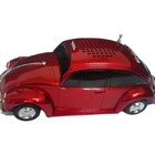 Caixa Som Portatil Fusca Taxi Bluetooth Fm Vermelho Ws1939bt