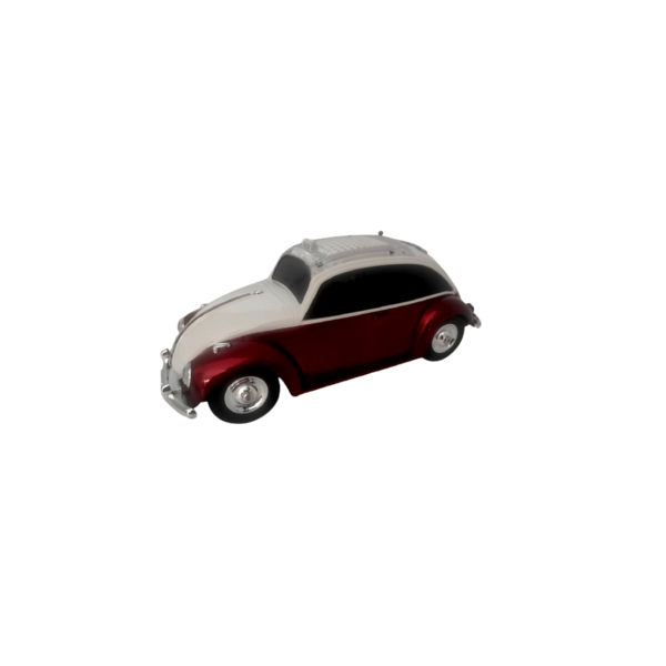 Caixa Som Portatil Fusca Taxi Retro Bt Sd Fm Ws-1958bt Vermel