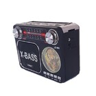 Caixa Som Radio Retro Portatil Am-fm Lanterna Le-665 Preto