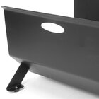 Caixa Suporte Porta Lenha U - Aço Lareira Fire Box - Preto