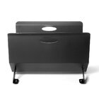 Caixa Suporte Porta Lenha U - Aço Lareira Fire Box - Preto