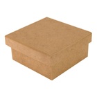 Caixa Tampa Sapato Em Mdf Quadrada Cru 12x12cm -decorss