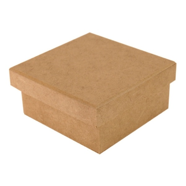 Caixa Tampa Sapato Em Mdf Quadrada Cru 25x25cm - Decorss