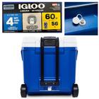 Caixa Térmica 056 Lts 60 Qt Igloo Profile Ii Roller  - Azul